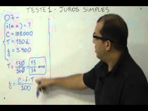 Juros Simples - Questão 7 - Prof. Humberto Holanda CURSO VENCER