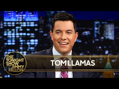Tom Llamas on His Journey to Becoming Lead Anchor; Exchanges Vinyl with Jimmy | The Tonight Show