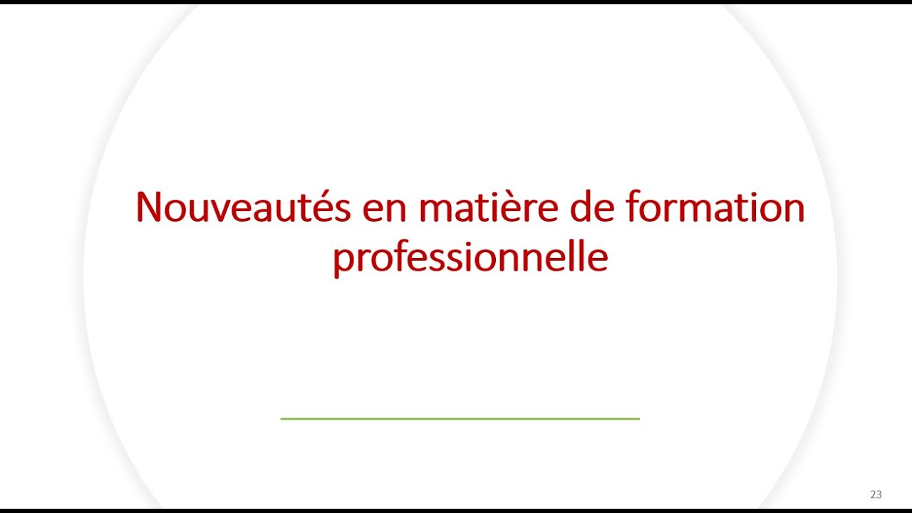 Replay réunion actualité mai 2022 - Formation Professionnelle