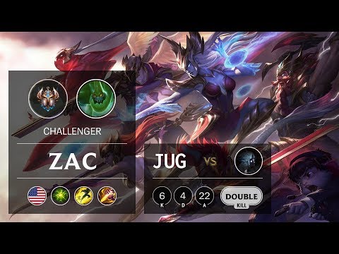 Zac Jungle vs Kindred - NA Challenger Patch 9.21