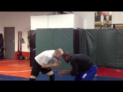 Basic snap-down to front-headlock