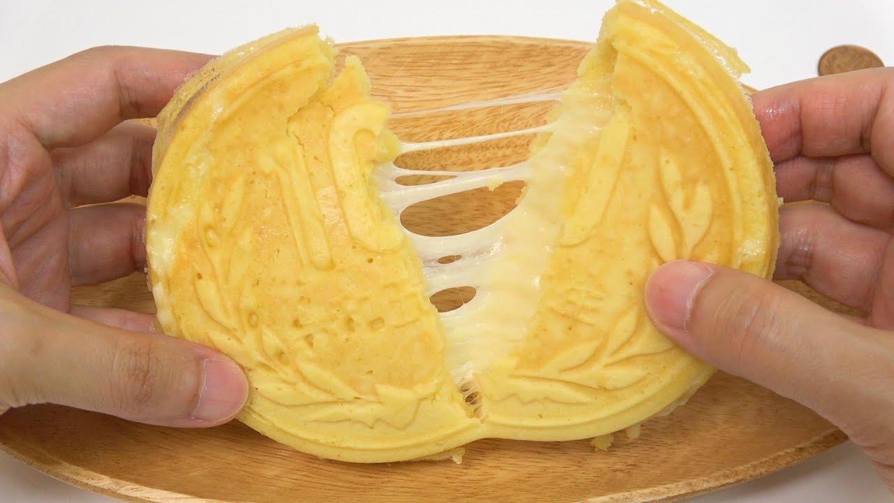 Japanese Coin 10 Yen Pancake with Cheese Easy Cooking