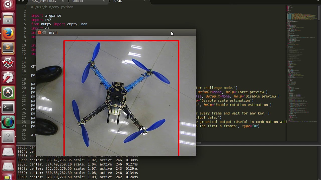 CMT computer vision algorithm to identify UAVs
