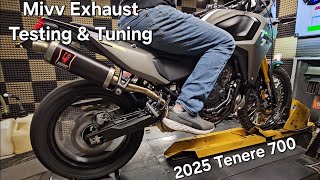 2025 Tenere 700 Mivv Exhaust Testing & Tuning Results