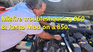 Helped troubleshoot a misfire on a Volvo 960, then to the shop to work on the 850 T-5R resto-mod.