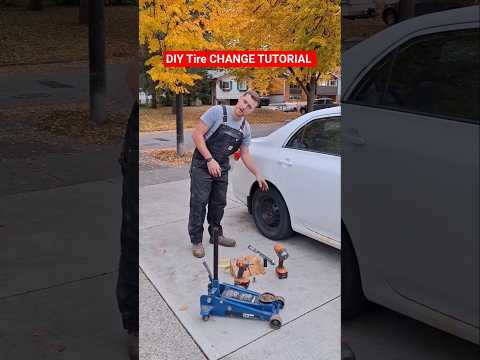 DIY TIRE CHANGE TUTORIAL all the steps & tools required #tirechange #tires #vehiclerepair #diytips