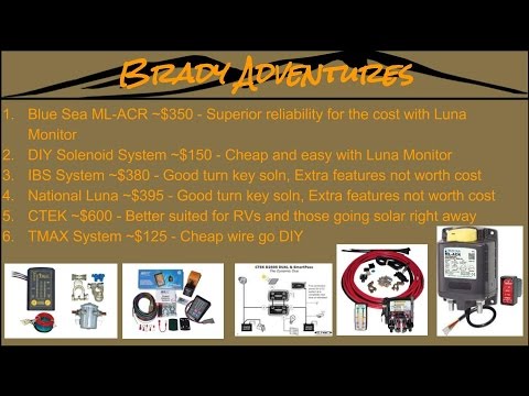 Which Dual Battery System Should I Buy? T-Max, Blue Sea, IBS, CTEK?