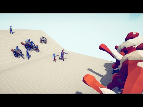 GUNNERS TEAM vs EVERY FACTION UNITS - Totally Accurate Battle Simulator - TABS