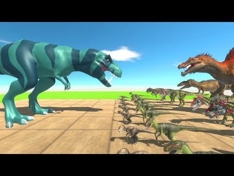 FANG THE TREX vs ALL UNIT Dinosaurs