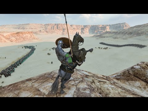 500 Battanian Archers vs 500 Khuzait Infantry | Mount & Blade II Bannerlord