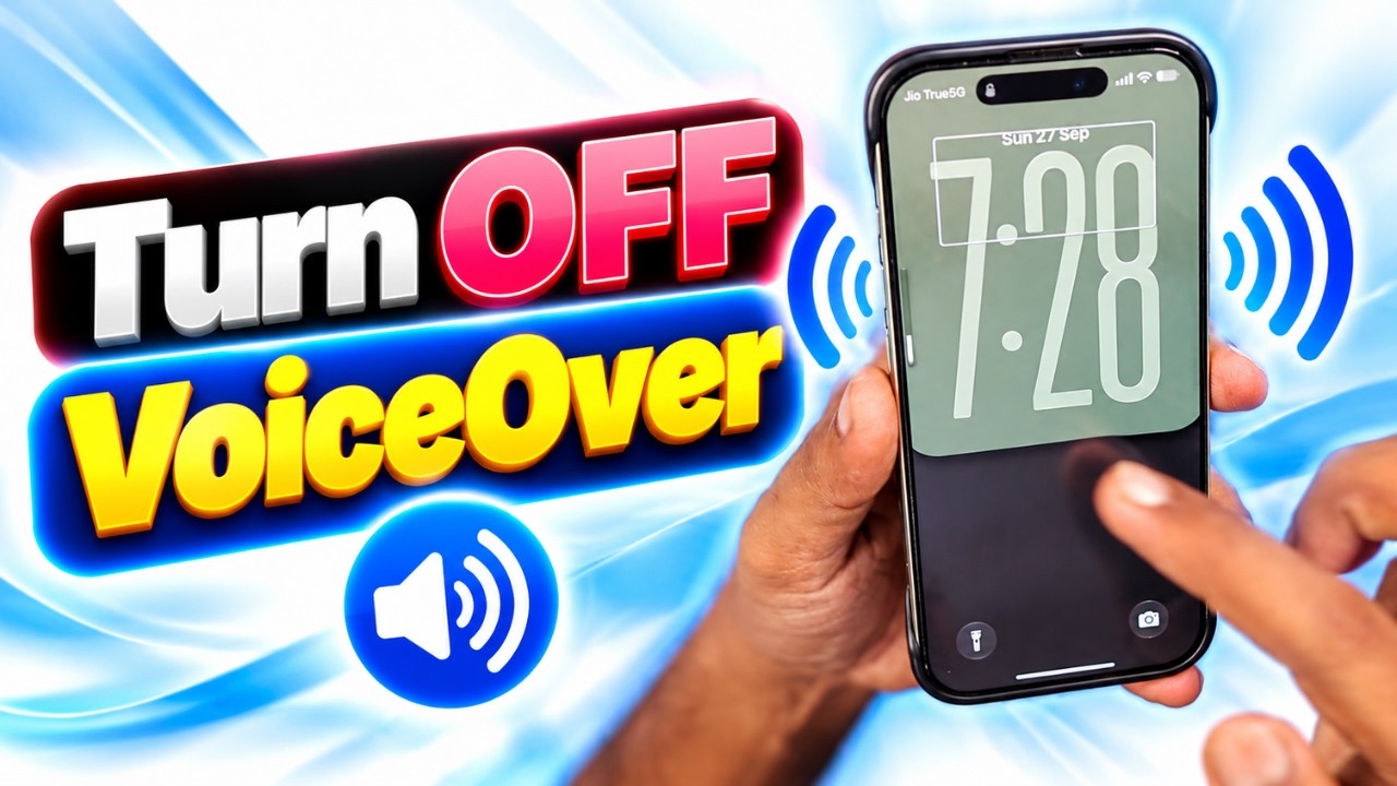 How to Turn OFF VoiceOver on iPhone?
