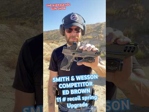 Smith \u0026 Wesson Competitor recoil spring upgrade. Ed Brown 11 # flat wound. #2astrong #shootingrange