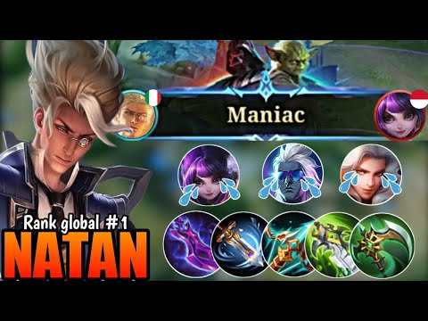MANIAC! INSANE ATK SPEED NATAN. BEST BUILD NATAN 2022! ~ Mobile Legend Bang Bang