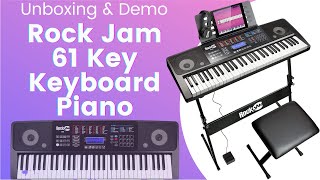 RockJam 61 Key Keyboard Piano With Touch Display Kit | BEST Keyboard for Beginners and Kids| K René