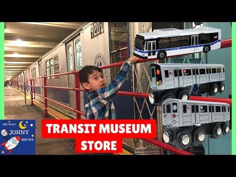 MTA Transit Museum Gift Shop With MTA Bus and Train Toys Video
