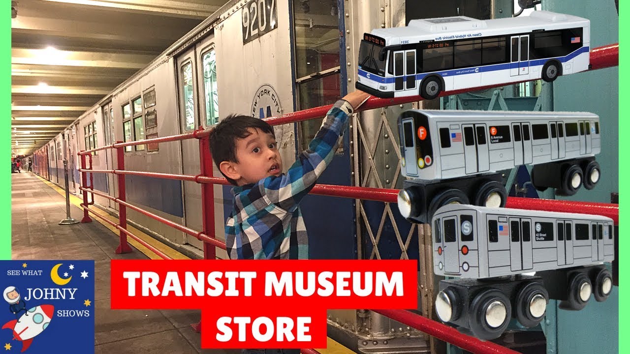 MTA Transit Museum Gift Shop With MTA Bus and Train Toys