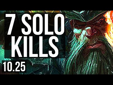 GANGPLANK vs MALPHITE (TOP) | 7 solo kills, 2.0M mastery | EUW Diamond | v10.25