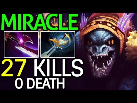 Miracle- [Slark] 24 Min 27 Kills Monster Wake Up 7.14 Dota 2