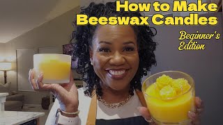 First Time Making Candles with Beeswax 🐝 | Fun, Laughter & Natural Candle Making