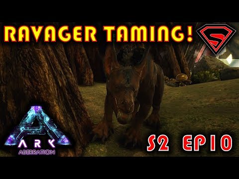 ARK ABERRATION RAVAGER TAMING! STARTING OUT IN ABERRATION AND TAMING A PACK OF RAVAGERS S2EP10