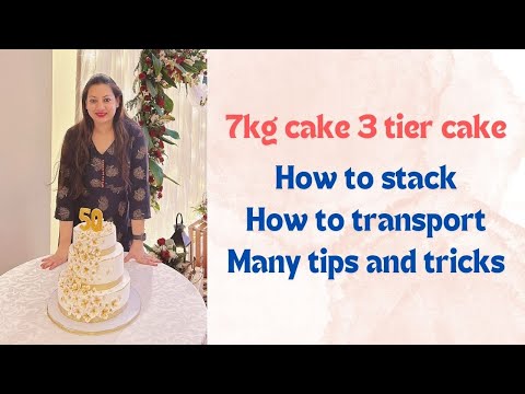 7kg 3 tier cake with all tips and tricks