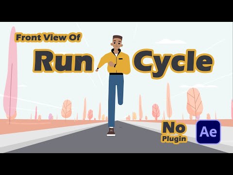 Front Run Cycle Animation In After Effects | No-Plugin
