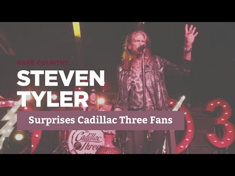 Steven Tyler Surprises The Cadillac Three Audience (Live)