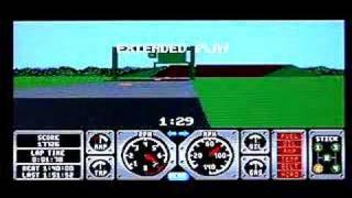 Hard Drivin' on Sega Megadrive / Genesis. Gameplay & Commentary