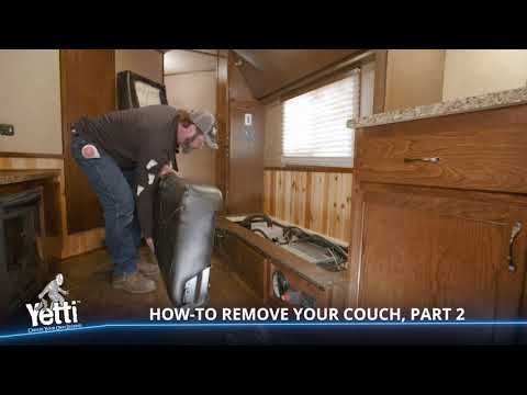 Yetti Fish House: Removing the Upper Cushion of a Jack Knife Sofa