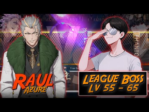 Raul Azure Vs League Boss [ Level 55 - 65 ] !! Full Gameplay !! The Spike Volleyball 3x3 