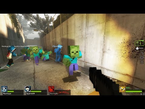 THE ZOMBIE APOCALYPSE IS HERE!  😱😰MINECRAFT IN LEFT 4 DEAD 2 ROLEPLAY- THE APOCALYPSE PART 1