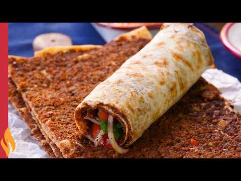 The Easiest Lahmacun Recipe ✅ Lahmacun from Ready-made Yufka 👌🏻😋