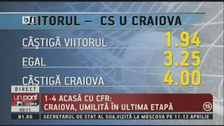 UPZ 05.04.17: Viitorul – Craiova » Super statistica trupei lui Hagi! Ai aici pronosticul