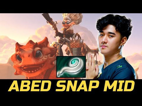 ABED SNAPFIRE MID - EULS SCEPTER + AGHANIMS BUILD DOTA 2