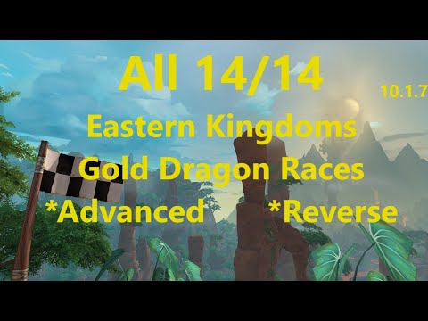 All 14 Eastern Kingdoms Gold Dragon Races | WoW Dragonflight 10.1.7