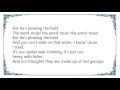 Jim White - Wordmule Lyrics