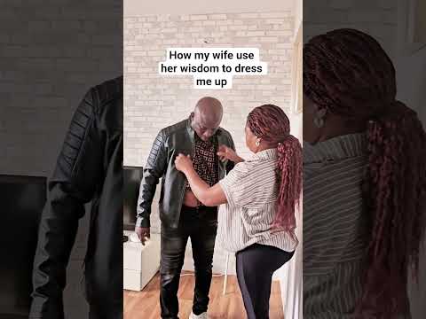 How my wife use her wisdom to dress me up #marriage #couple #youtubeshorts