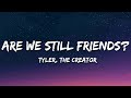 Tyler The Creator ARE WE STILL FRIENDS Lyrics