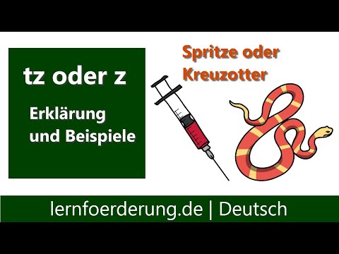 tz oder z ✅ Erklärung und Beispiele