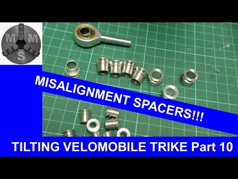 Tilting Trikes Part 10 - making misalignment spacers on Myford lathe