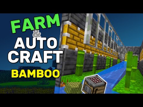 Automatic Bamboo Crafter & Farm For Minecraft 1.21.4