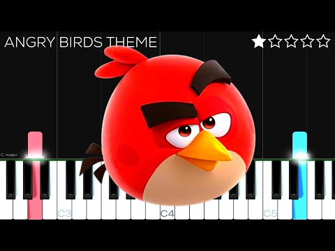 Angry Birds Theme Song - EASY Piano Tutorial