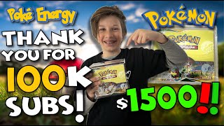 We opened a $1500 Booster Box to celebrate and say Thank You for 100K Subscribers!