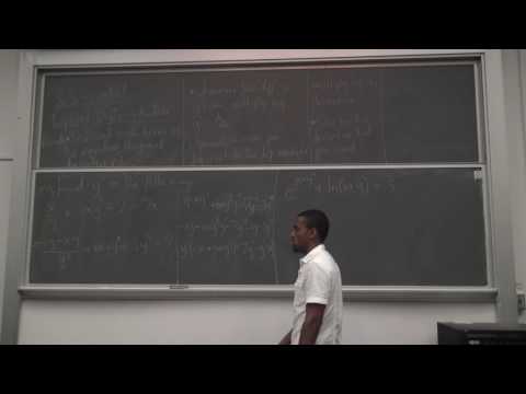 Math 205 Lecture 14 - More on Implicit Differentiation; Log Differentiation