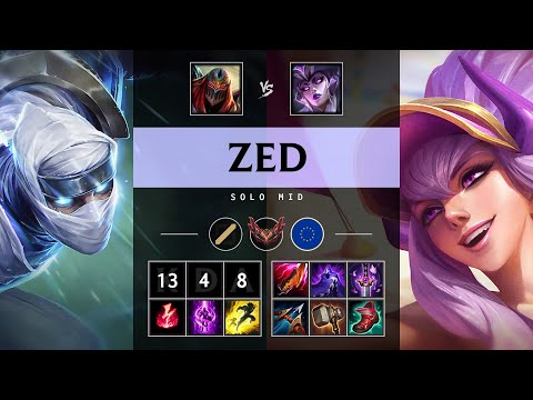 Zed Mid vs Syndra: Godlike - EUW Grandmaster Patch 14.22