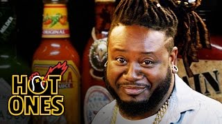 T-Pain Has a Tongue Seizure Eating Spicy Wings | Hot Ones