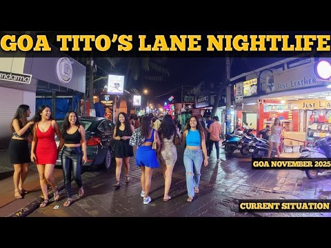 Baga Tito’s Lane | Current Situation | Baga Nightlife | Tito’s Lane Night Party | Goa Nightlife