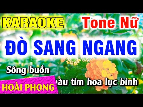 Karaoke Đò Sang Ngang Nhạc Sống Tone Nữ Mới Nhất | Hoài Phong Organ