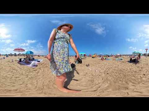 Beach Bogatell | Video VR360° Walking Tour | Discover the Best Beaches | 06 Jule 2024 | 5.7K 60FPS