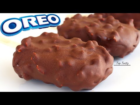 OREO CHOCO BAR ICE CREAM RECIPE | WITHOUT ICE CREAM MACHINE | Top Tasty Recipes